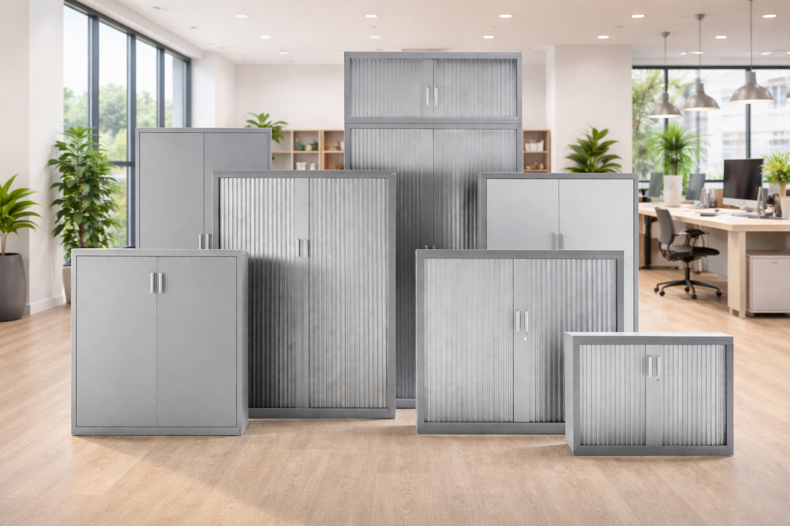 Armoire métallique portes battantes ou pliantes neuf et occasion | Allée du Bureau