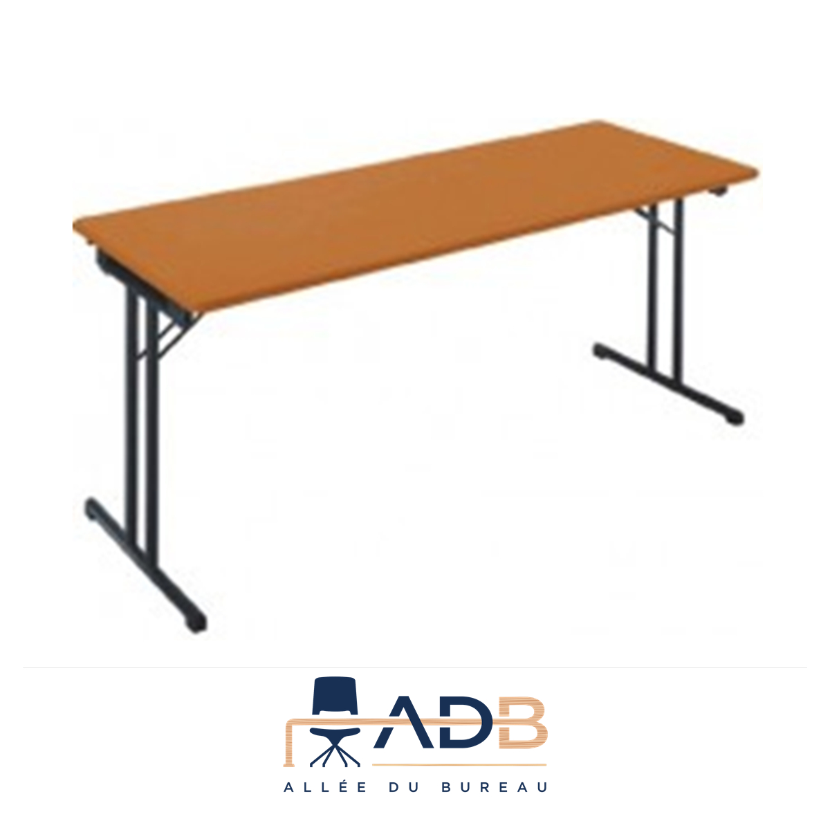 Bureaux, meubles et rangements, table de bureau pliante PLANA en aluminium  coloris gris tourterelle