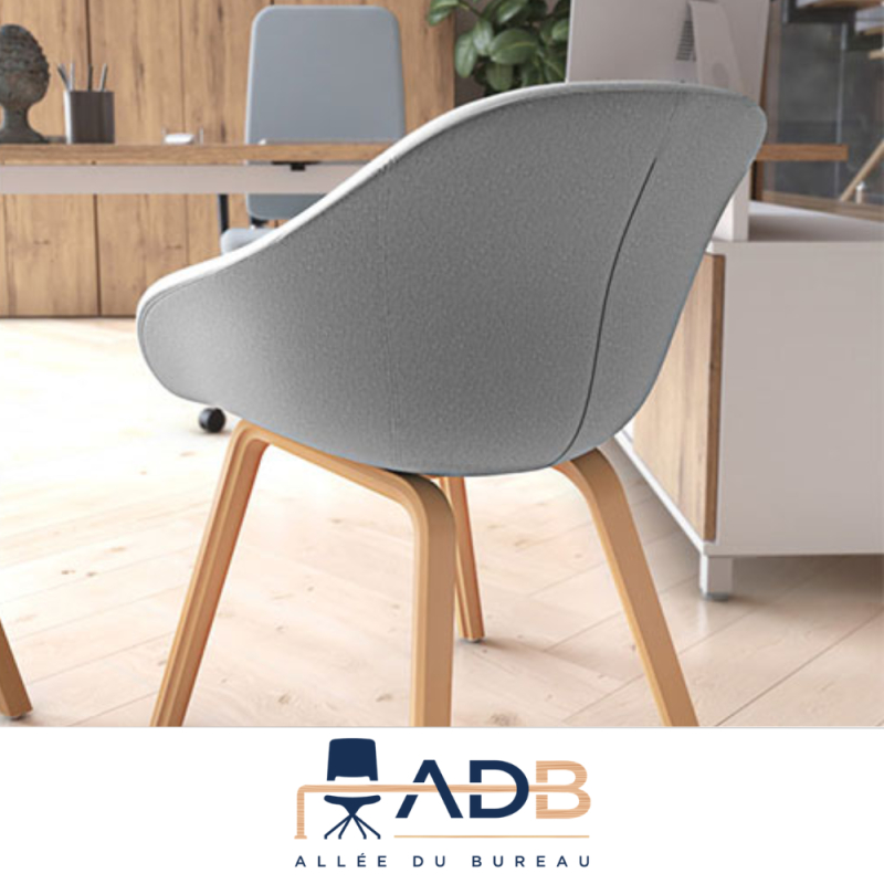 PETIT FAUTEUIL TILOS - PIEDS BOIS