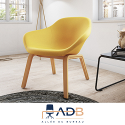 PETIT FAUTEUIL TILOS - PIEDS BOIS