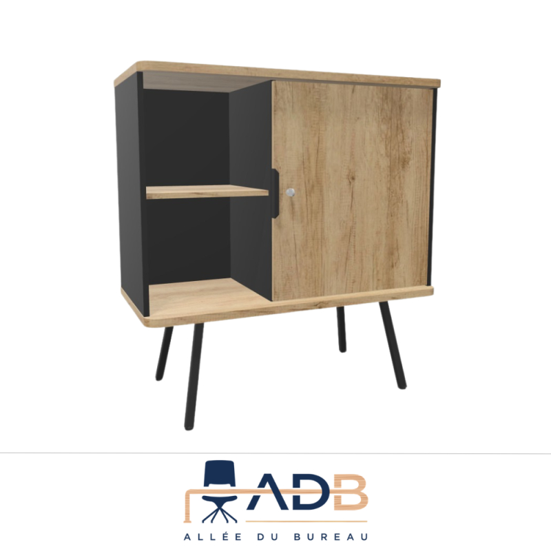 ARMOIRE BASSE PIEDS MÉTAL ALTO