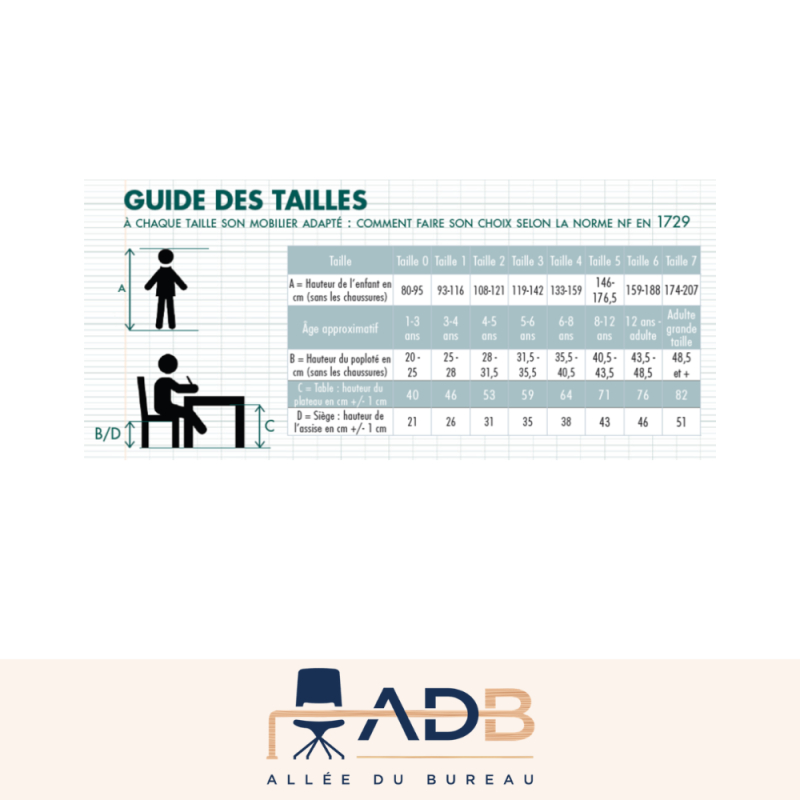 CHAISE SCOLAIRE