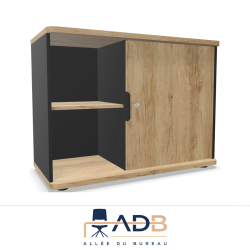 ARMOIRE BASSE SUR PATINS ALTO