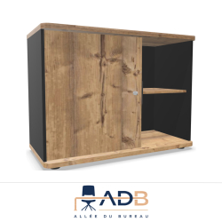 ARMOIRE BASSE SUR PATINS ALTO
