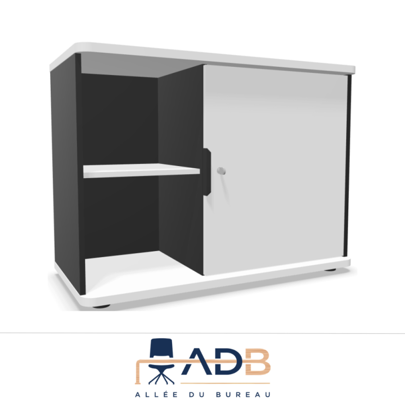 ARMOIRE BASSE SUR PATINS ALTO