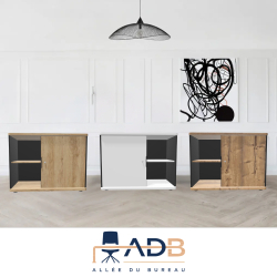 ARMOIRE BASSE SUR PATINS ALTO