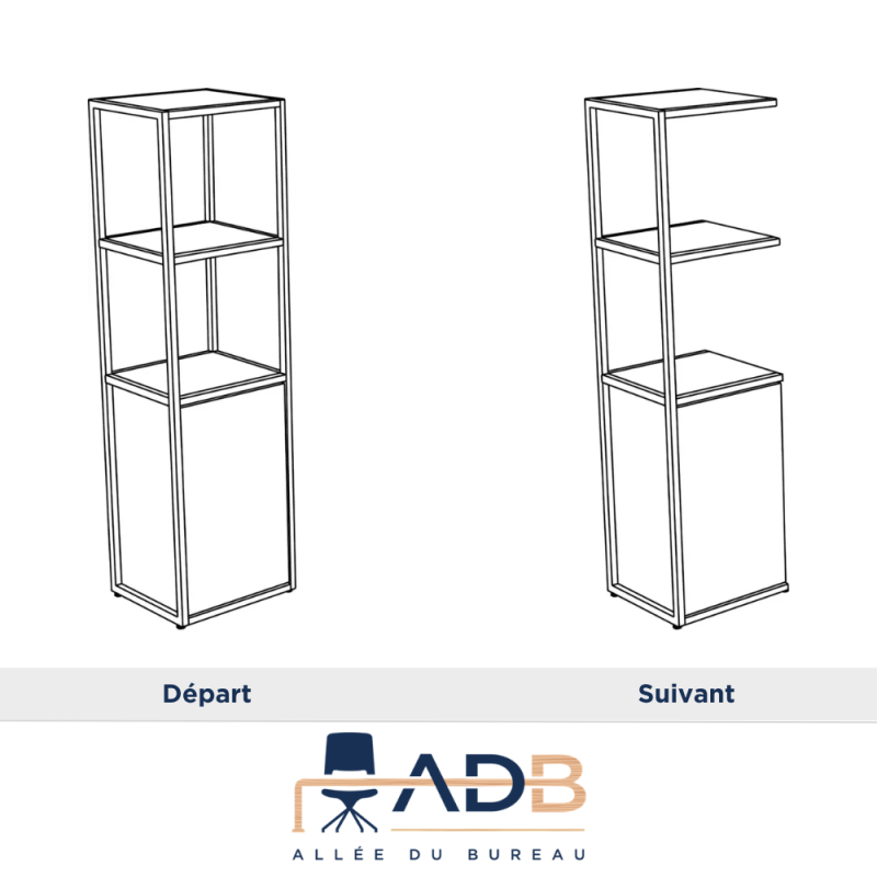 BIBLIOTHEQUE ALTO - LG.42,5CM