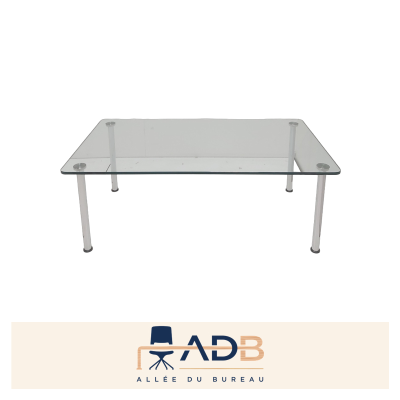 TABLE BASSE EN VERRE