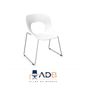 LOT DE 4 CHAISES HOLE EN POLYPROPYLENE