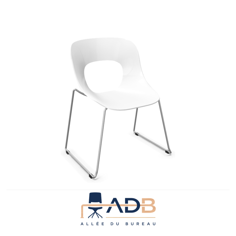 LOT DE 4 CHAISES HOLE EN POLYPROPYLENE