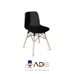 LOT DE 4 CHAISES VISITEUR NUT