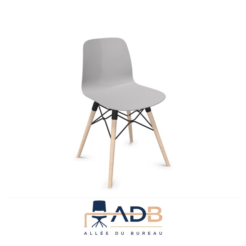 LOT DE 4 CHAISES VISITEUR NUT