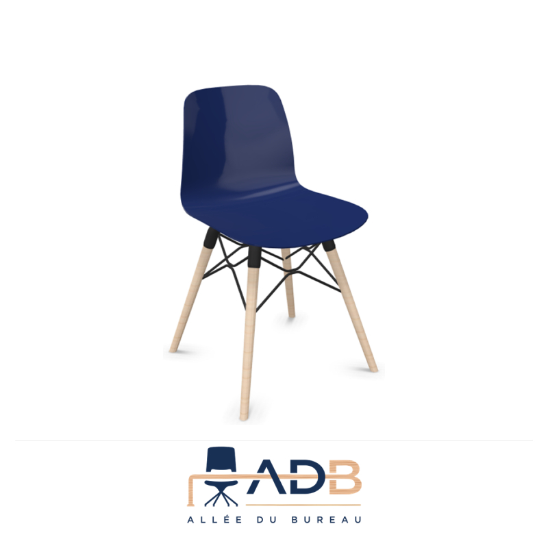 LOT DE 4 CHAISES VISITEUR NUT