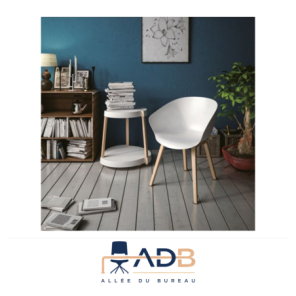FAUTEUIL "HOP" - PIEDS BOIS (LOT DE 4)