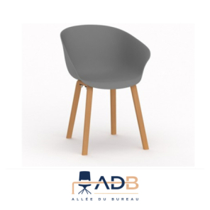 LOT DE 4 FAUTEUILS HOP - PIED BOIS