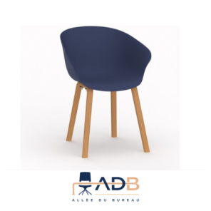 LOT DE 4 FAUTEUILS HOP - PIED BOIS