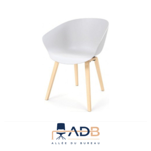 LOT DE 4 FAUTEUILS HOP - PIED BOIS