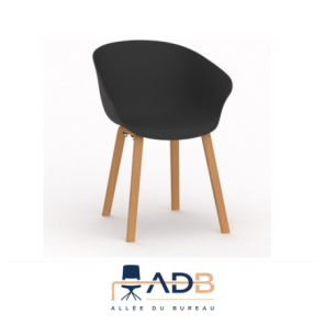 LOT DE 4 FAUTEUILS HOP - PIED BOIS