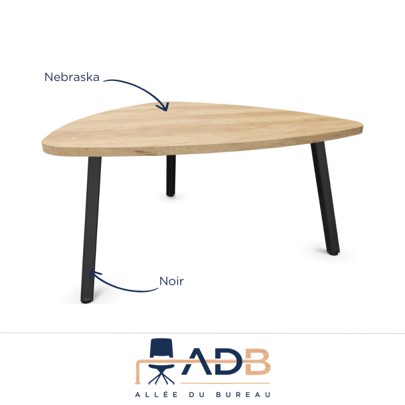 TABLE PIEDS MÉTAL - GALET