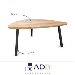 TABLE PIEDS MÉTAL - GALET