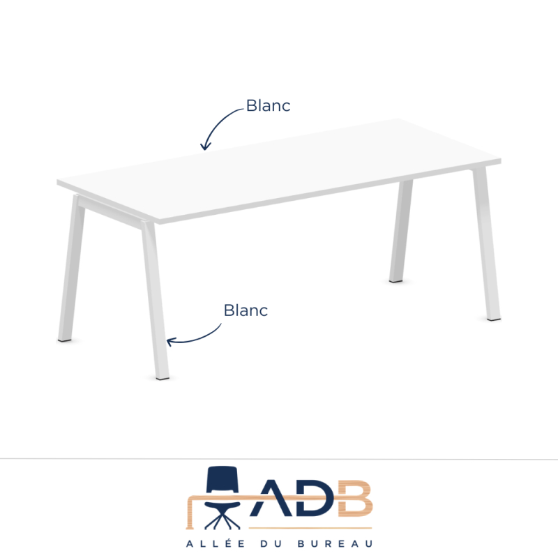 BUREAU PIEDS MÉTAL - BORN