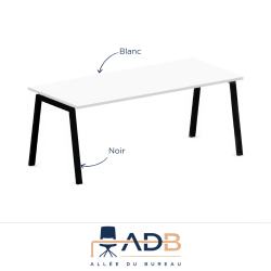 BUREAU PIEDS MÉTAL - BORN