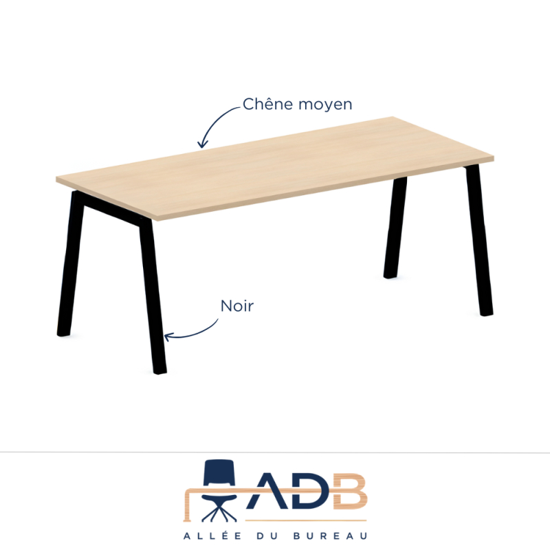 BUREAU PIEDS MÉTAL - BORN