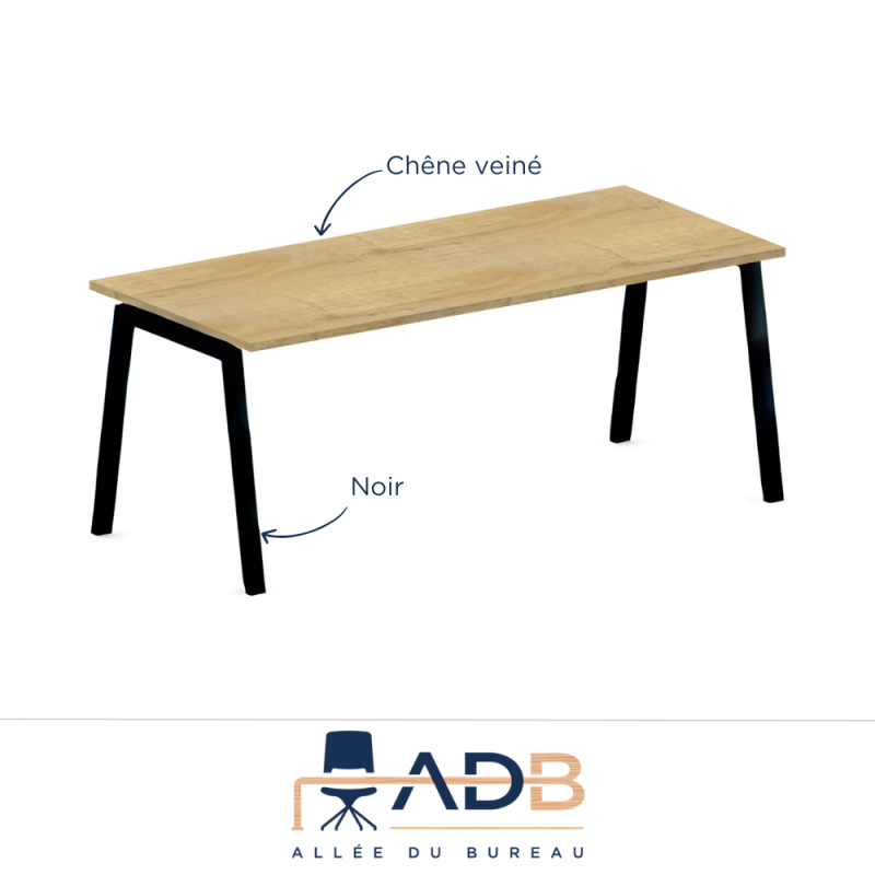 BUREAU PIEDS MÉTAL - BORN