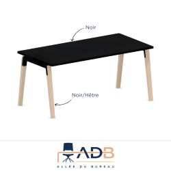 BUREAU PIEDS MIXTES - BORN