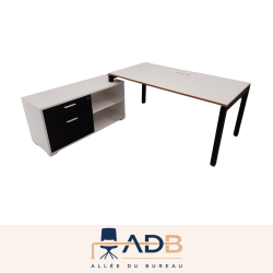 BUREAU DROIT AVEC CRÉDENCE