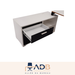 BUREAU DROIT AVEC CRÉDENCE