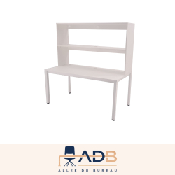 TABLE DE TRAVAIL AVEC RÉHAUSSE