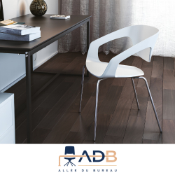 LOT DE 4 CHAISES PVC/MÉTAL - LINER