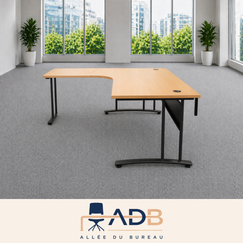 BUREAU COMPACT AVEC RETOUR