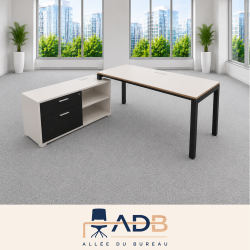BUREAU DROIT AVEC CRÉDENCE