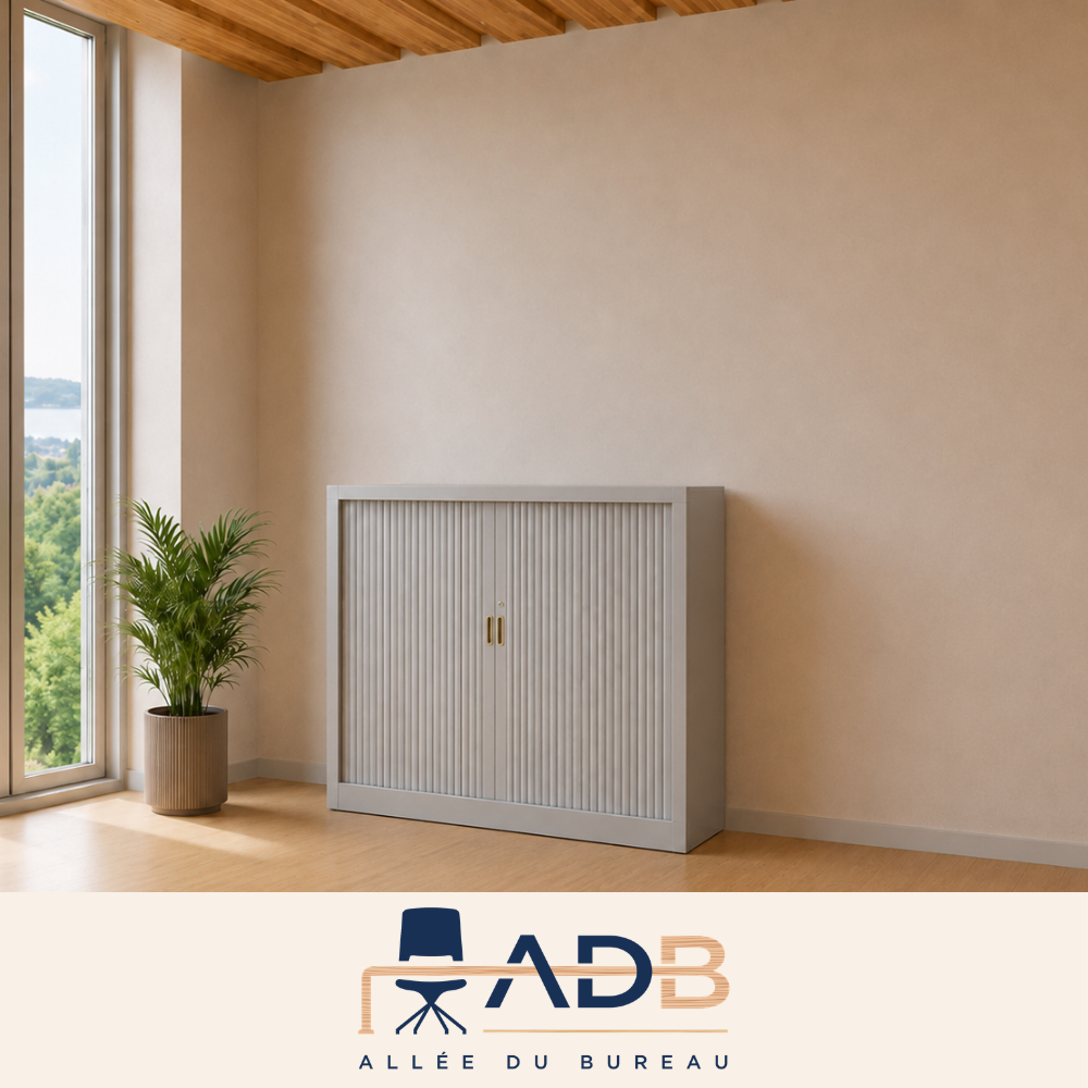 ARMOIRE BASSE À RIDEAUX