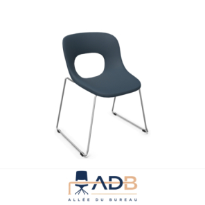 LOT DE 2 CHAISES HOLE EN TISSU