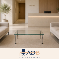 TABLE BASSE EN VERRE