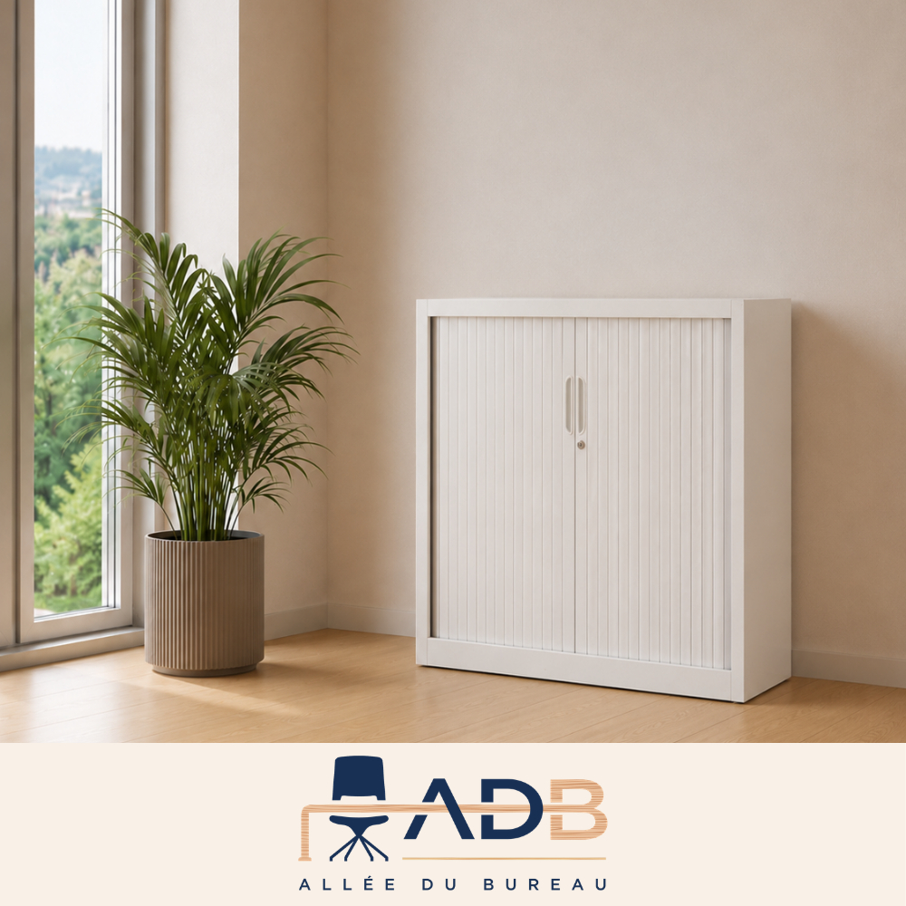 ARMOIRE BASSE À RIDEAUX