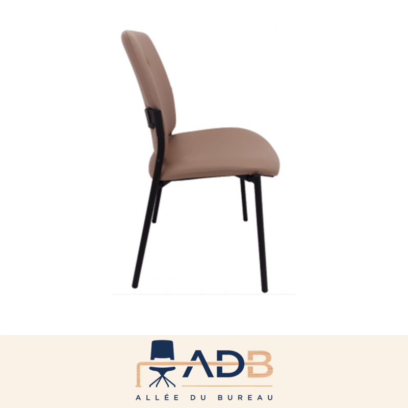 CHAISE VISITEUR SIMILI CUIR - ARTECH DREAM
