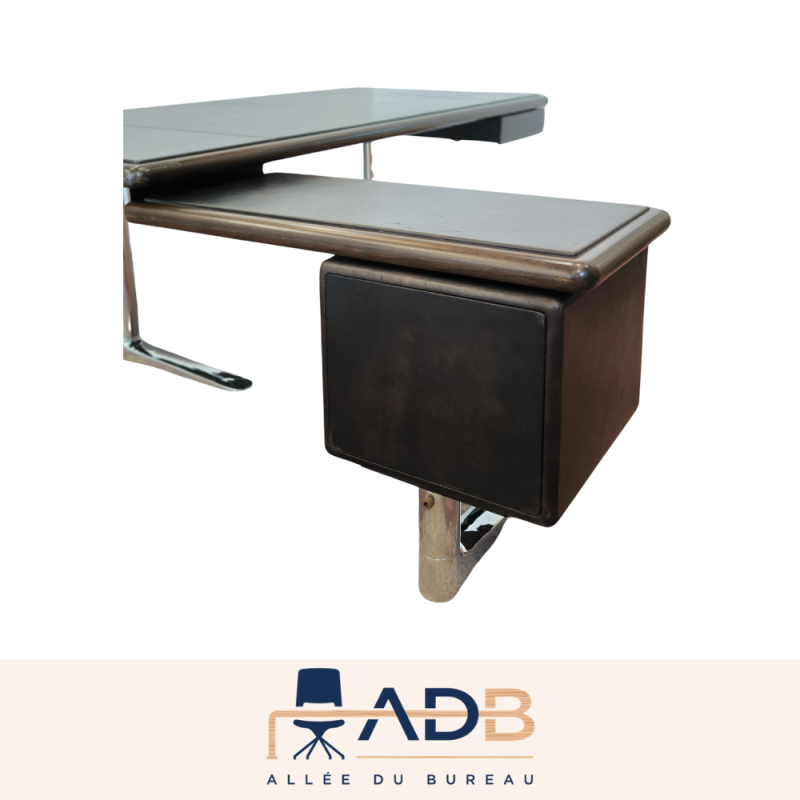 BUREAU DE DIRECTION AVEC RETOUR GAUCHE - WARREN PLATNER