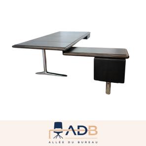 BUREAU DE DIRECTION AVEC RETOUR GAUCHE - WARREN PLATNER