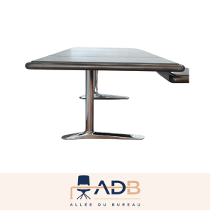 BUREAU DE DIRECTION AVEC RETOUR GAUCHE - WARREN PLATNER