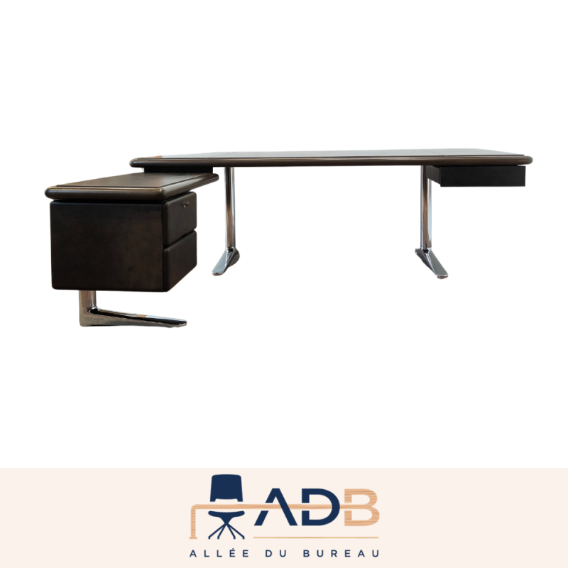 BUREAU DE DIRECTION AVEC RETOUR GAUCHE - WARREN PLATNER
